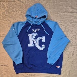 Stitches Blue KC Royals Men's Hoodie